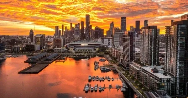 The Docklands at sunset