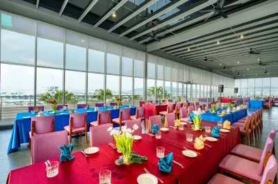 Horizon deck dining area with large windows - Lexis Hibiscus Port Dickson