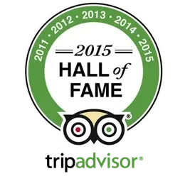 TripAdvisor's Certificate of Excellence Hall of Fame 2015