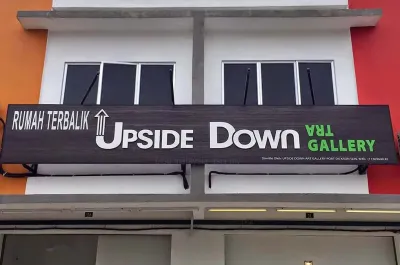 Exterior view of the Upside Down House art gallery in Port Dickson - Lexis Hibiscus Port Dickson