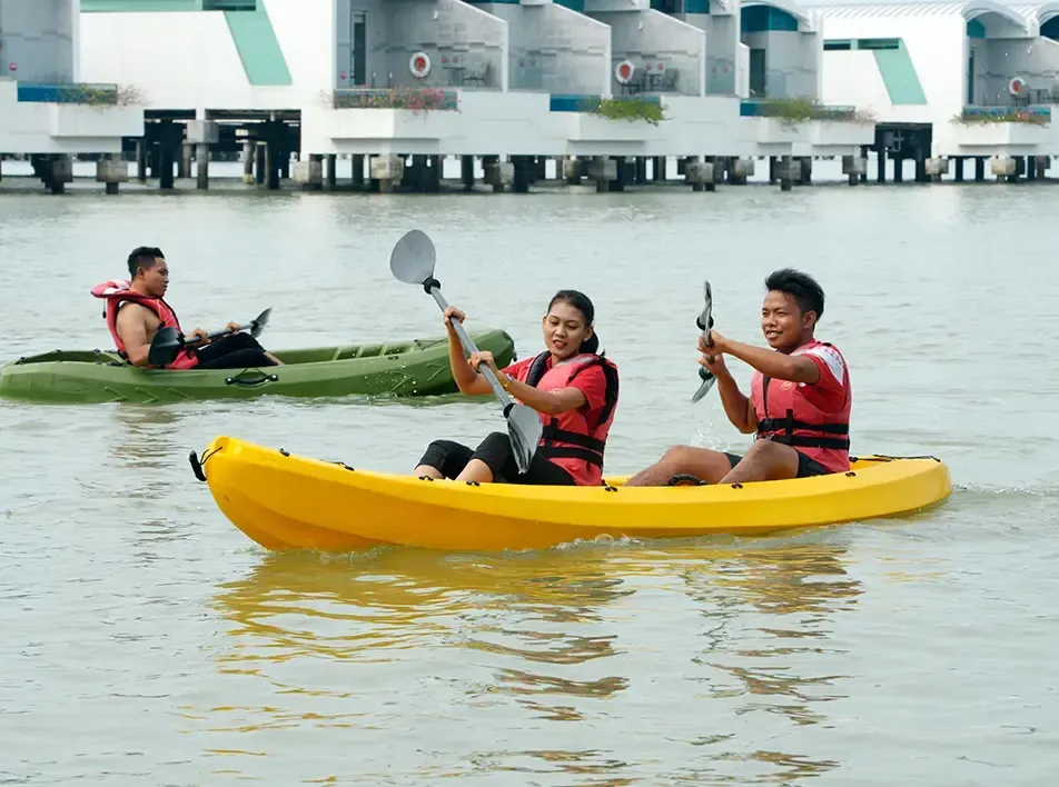 Kayakers paddling on sunny day - Lexis Hibiscus Port Dickson