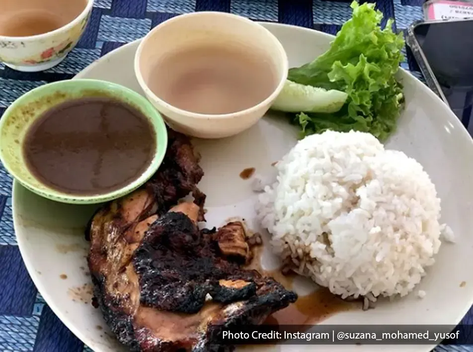 Well marinated grilled chicken chop
