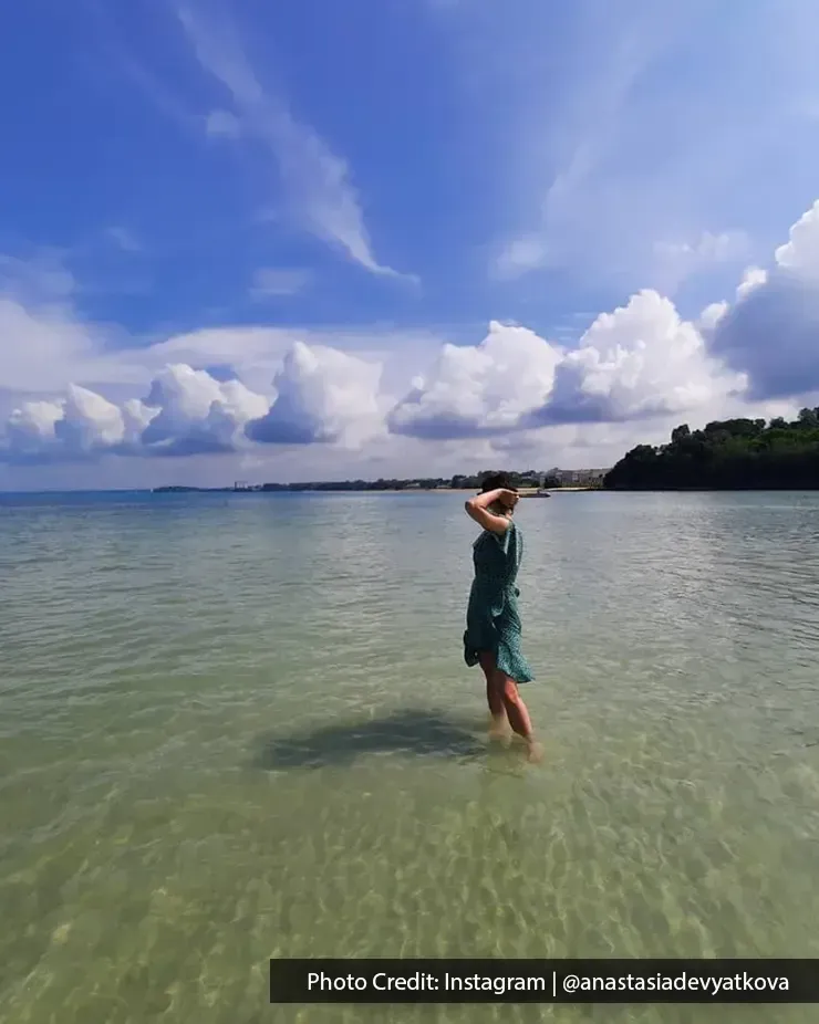 Beach with calm seas and beautiful sea views