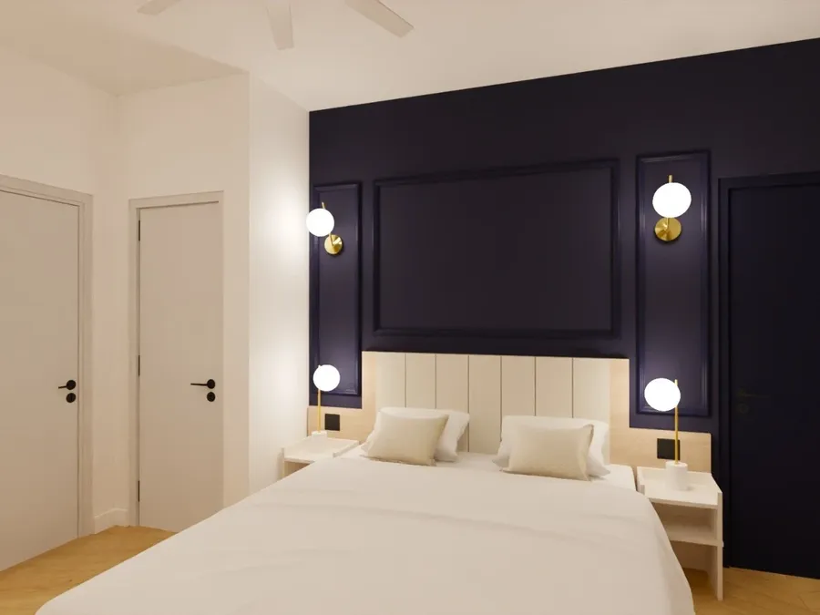 Chambre luxueuse avec lits jumeaux à Les Sources Callou, Vichy.