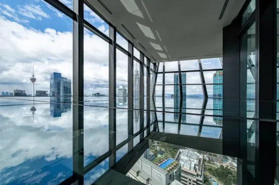 Panoramic skyline view from the sky deck, a must-visit feature for guests at Imperial Lexis.