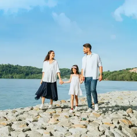 Family exploring the waterfront together at Lexis Hibiscus Port Dickson - Lexis Hotels & Resorts