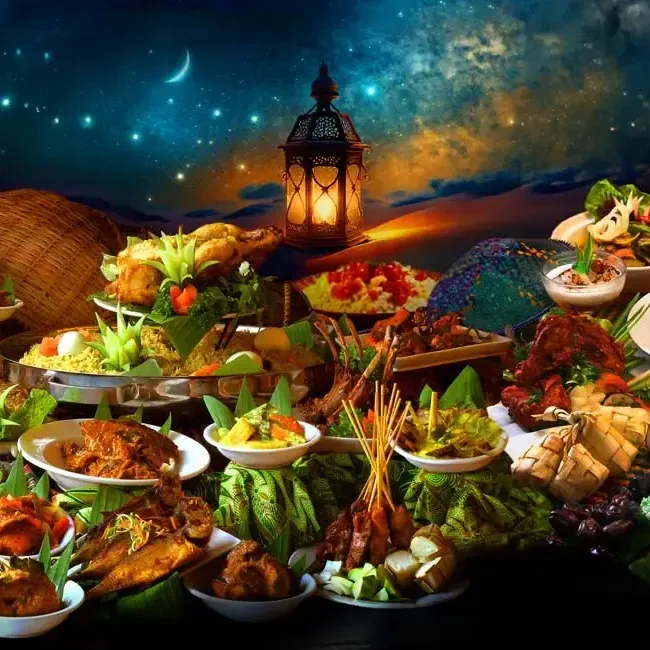 An extensive spread of Ramadan dishes being displayed on a dining table at Imperial Lexis Kuala Lumpur - Lexis Hotels & Resorts