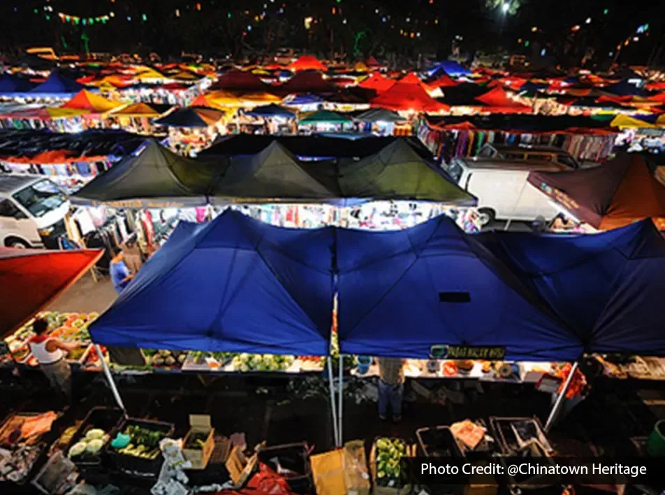 port dickson night market with local food