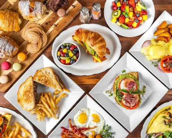 Breakfast and brunch dishes at We We’s Bakery & Bistro in Miami’s MiMo District near The Vagabond Hotel