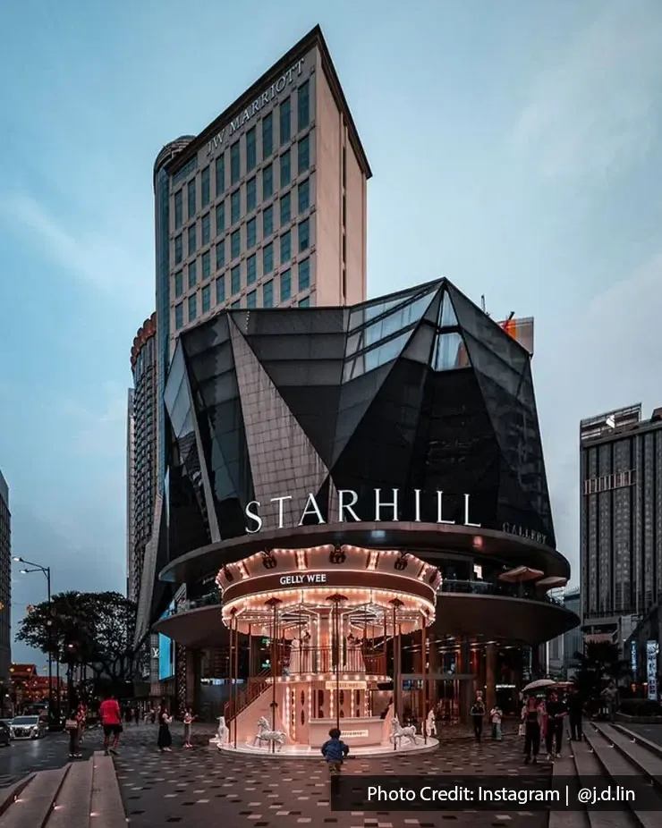 The Starhill building exterior in Bukit Bintang Kuala Lumpur