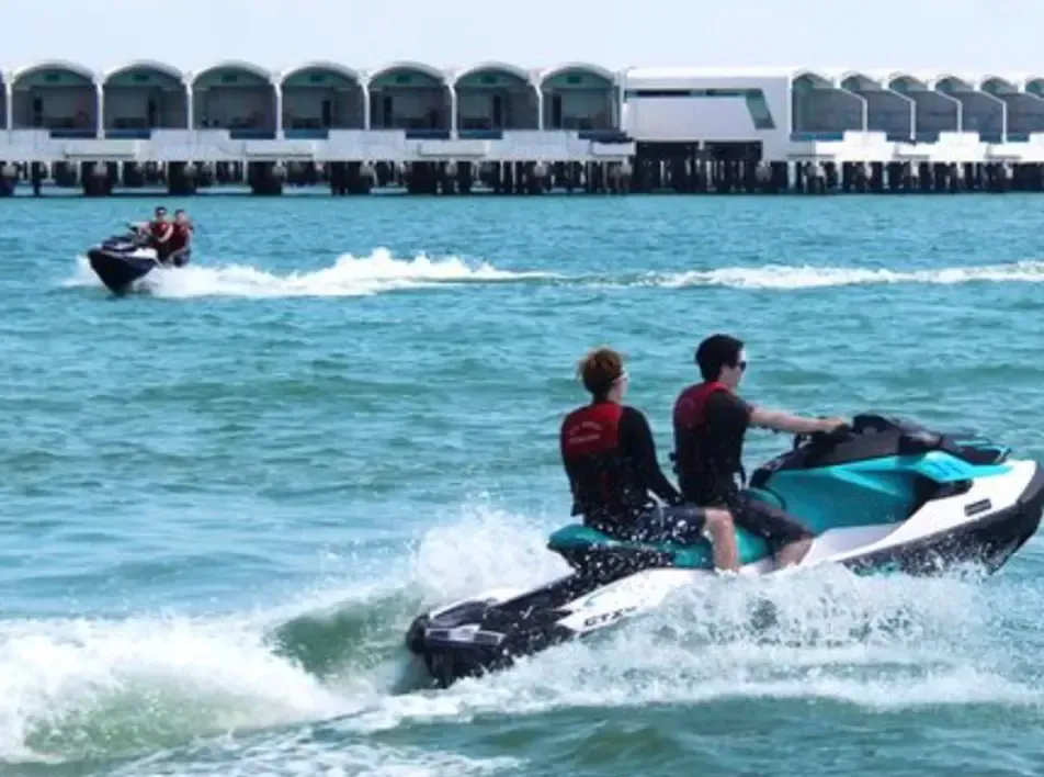 Jet ski activity at the beach area near Hibiscus walk - Lexis Hibiscus Port Dickson