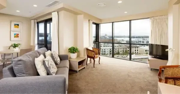 Spacious and picturesque Harbour View room at The Chancellor on Hobson Auckland