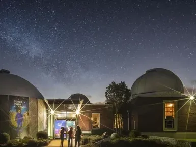 Space Place at Carter Observatory under a starry sky in Wellington
