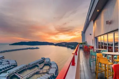 Ocean view from balcony at satellite restaurants and bar – Lexis Hibiscus Port Dickson