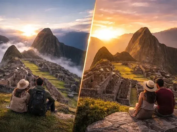Amanecer VS Atardecer Machu Picchu