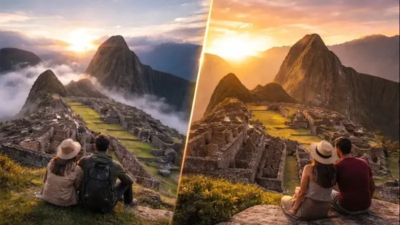 Amanecer VS Atardecer Machu Picchu