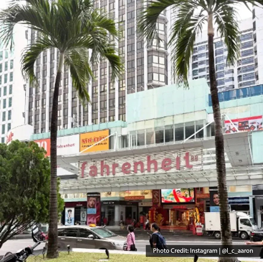 Entrance of Fahrenheit88 shopping mall in Bukit Bintang Kuala Lumpur