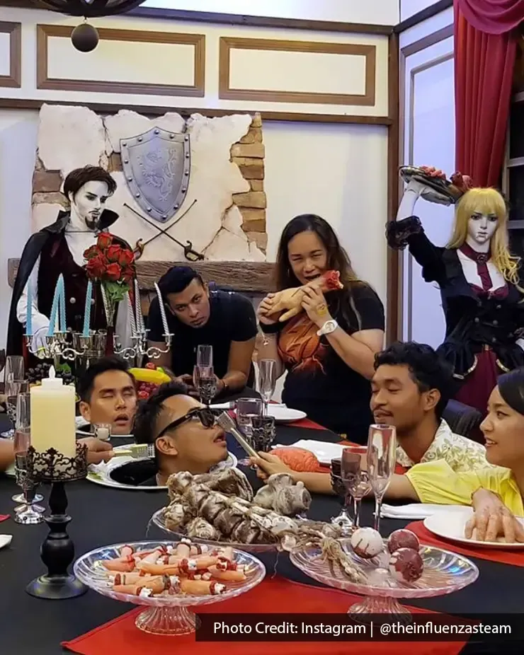 Horror-themed dinner table at Ghost Museum Penang – Lexis Suites Penang
