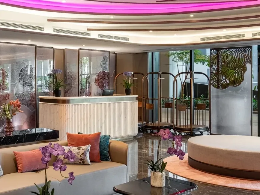 The tour desk at Imperial Lexis KL, providing curated city tours and travel assistance for 5-star hotel guests.
