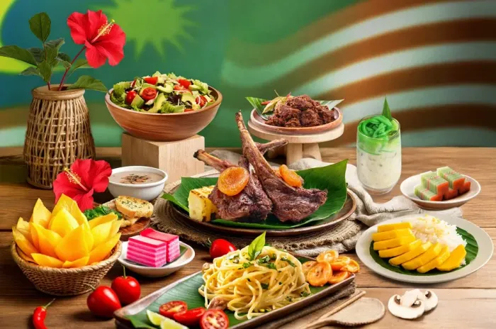 An assortment of Malaysian dishes laid out on a dining table - Lexis Suites Penang