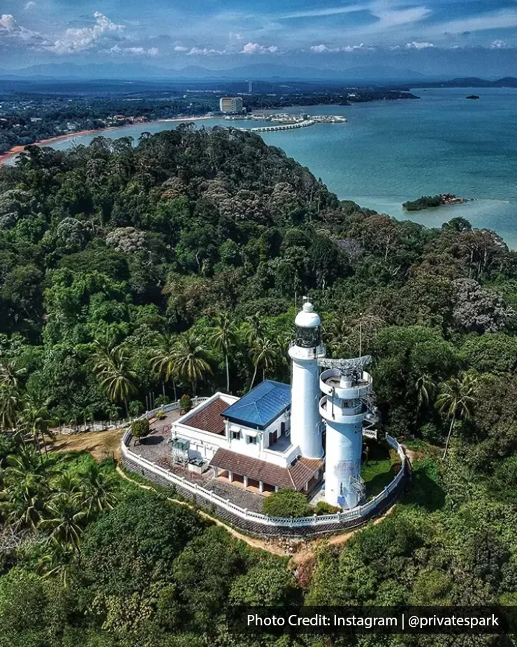 Cape Rachado Lighthouse top view