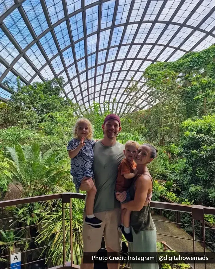 Smiling family enjoying the trip at Entopia by Penang Butterfly Farm