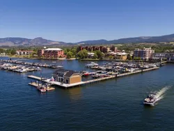exterior of lake and hotel eldorado