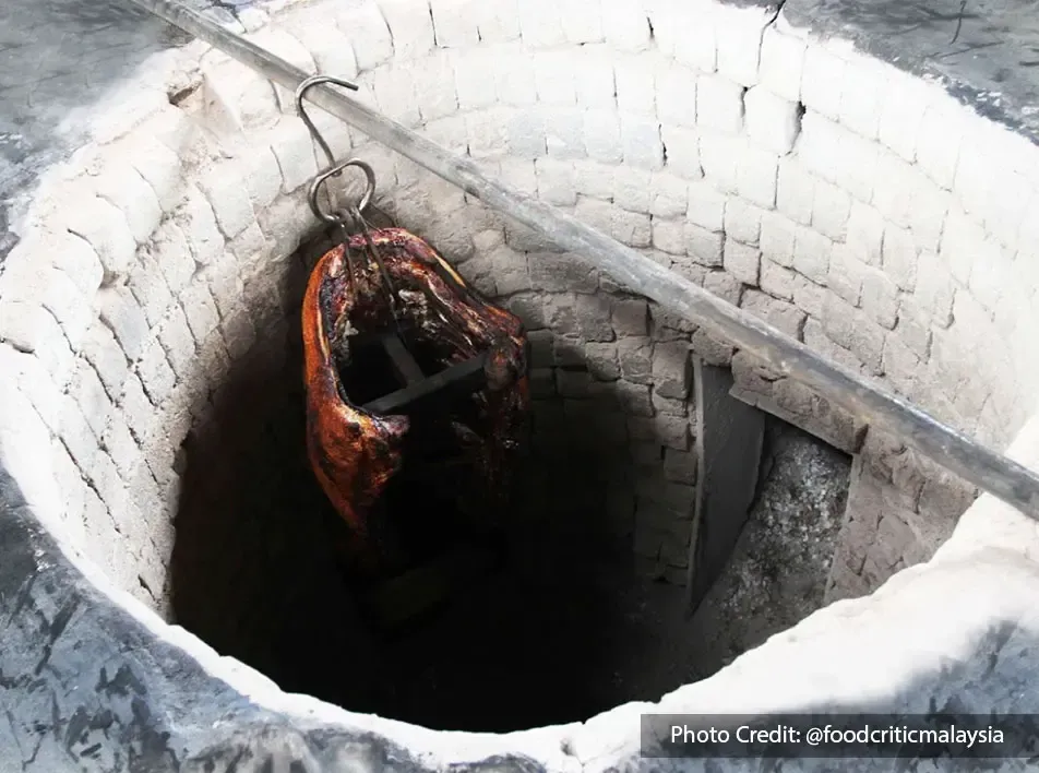 Roasting Pork at Restaurant HENG Kee Roasted Pork, Port Dickson