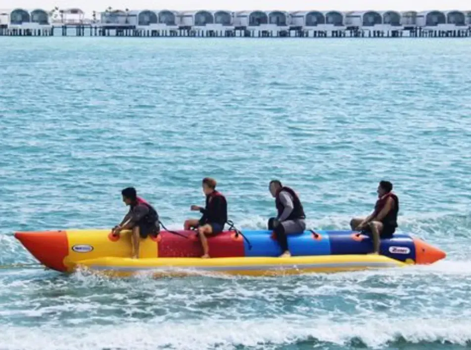 Adventurous banana boat activity near water villas - Lexis Hibiscus Port Dickson