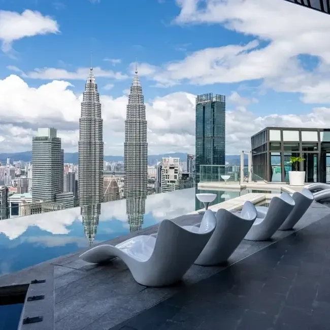 Day view of Sky Infinity Pool at Imperial Lexis Kuala Lumpur - Lexis Hotels & Resorts
