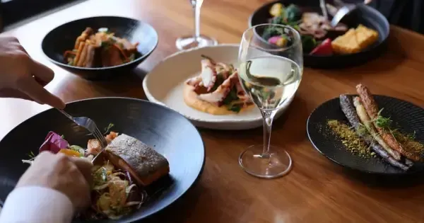 Tasmanian gourmet seafood served at Tasman Restaurant