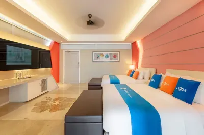 Premium Pool Villa bedroom with big television - Lexis Hibiscus Port Dickson