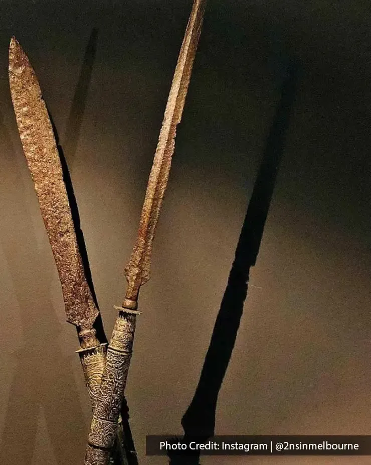 Ancient spears on display at Lukut Fort and Museum - Grand Lexis Port Dickson