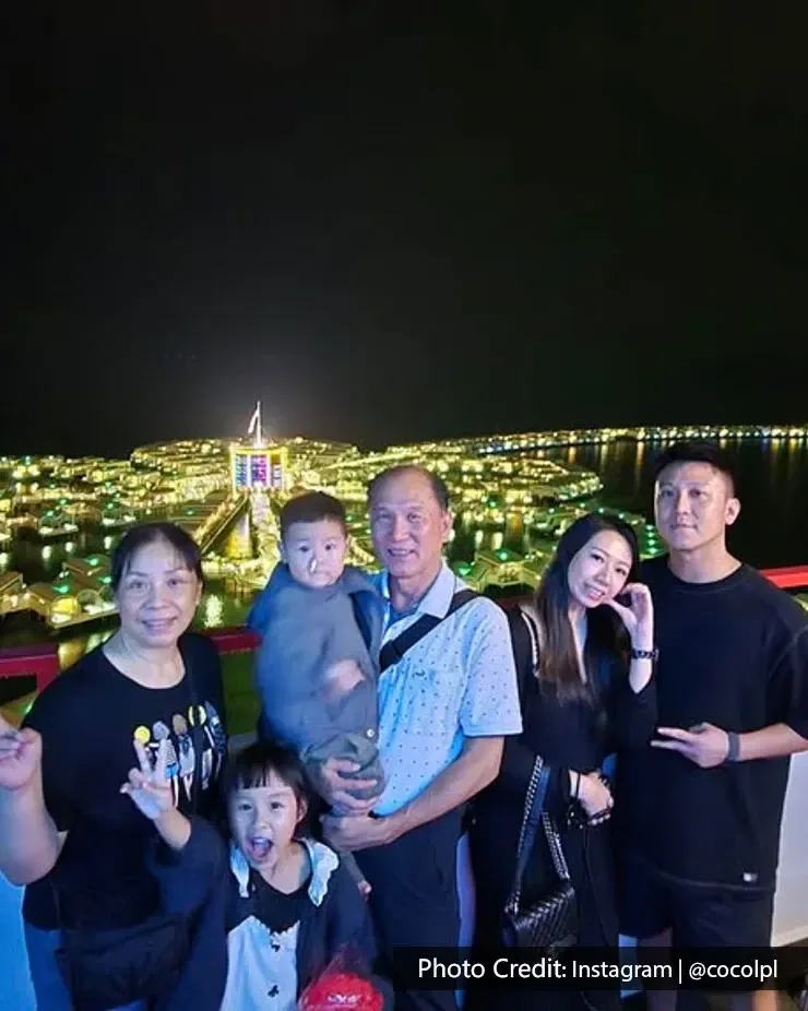 Family enjoying a night view of Lexis Hibiscus Port Dickson