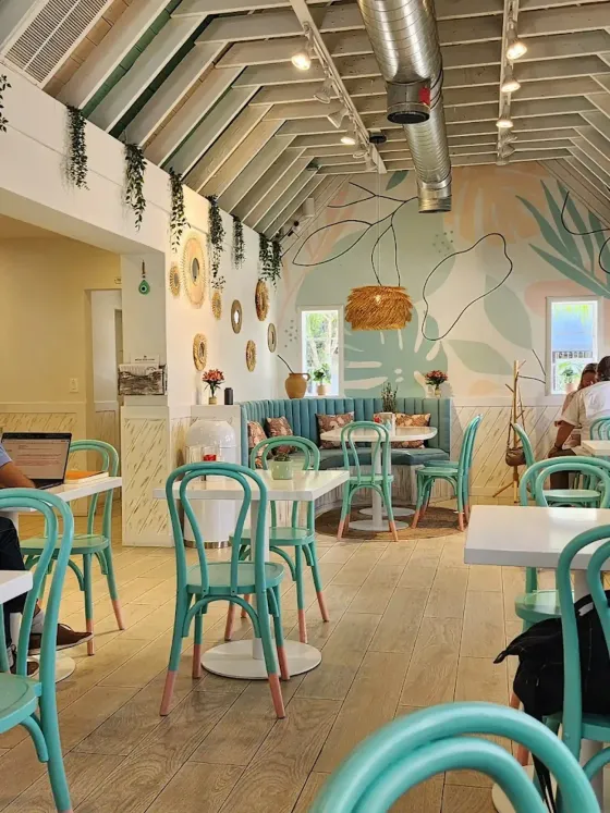     Interior of Coffee Break House in Miami’s MiMo District near The Vagabond Hotel