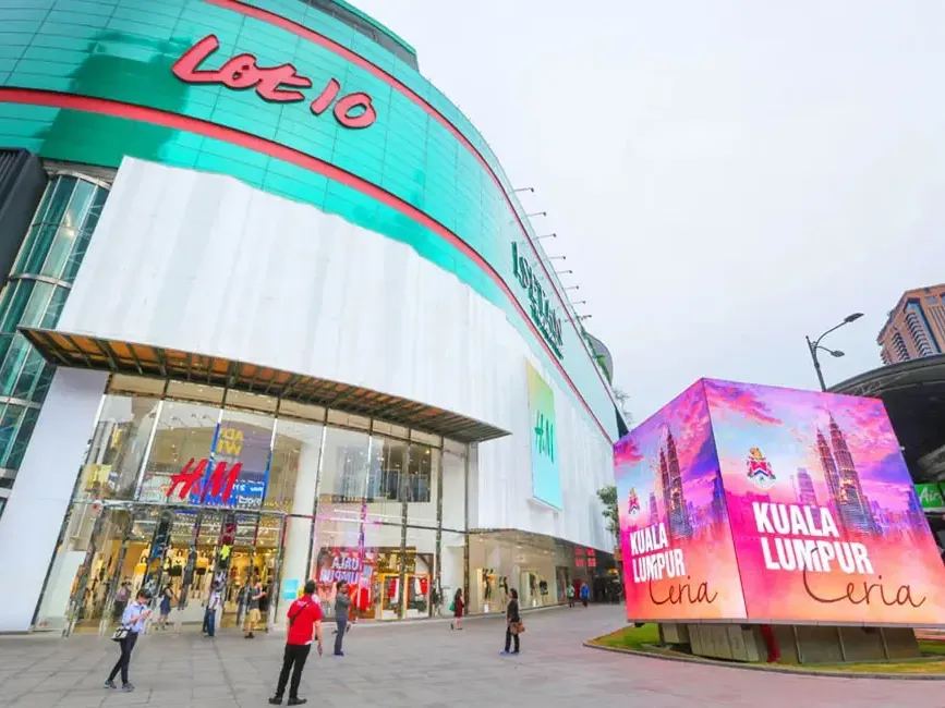 Exterior view of Lot 10, a place to do shopping in Kuala Lumpur near Imperial Lexis - Imperial Lexis Kuala Lumpur