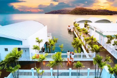 Aerial view of the resort with family enjoying the view - Lexis Hibiscus Port Dickson