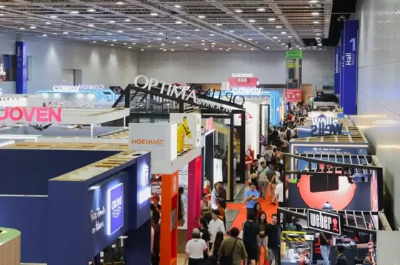 A bustling convention hall at HOMEDEC, filled with numerous attendees - Imperial Lexis Kuala Lumpur