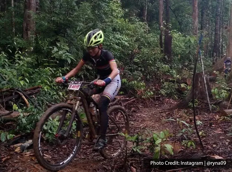 Mountain biking in sungai menyala PD forest