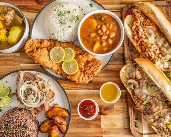     Latin dishes at Sabor Tropical Supermarket Cafeteria in Miami's Upper Eastside