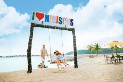 Family enjoying the beach swing - Lexis Hibiscus Port Dickson
