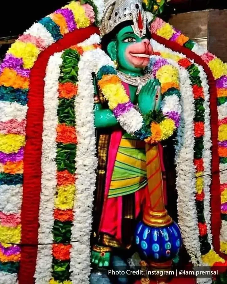 Hanuman idol at Sri Anjeneayar Temple - Grand Lexis Port Dickson