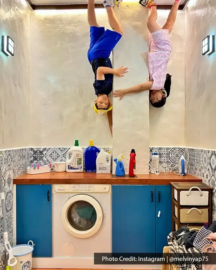 Upside Down Museum with laundry room theme and playful kids – Lexis Suites Penang