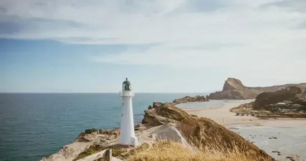 Landscape photography of iconic Castlepoint Lighthouse Wellington 