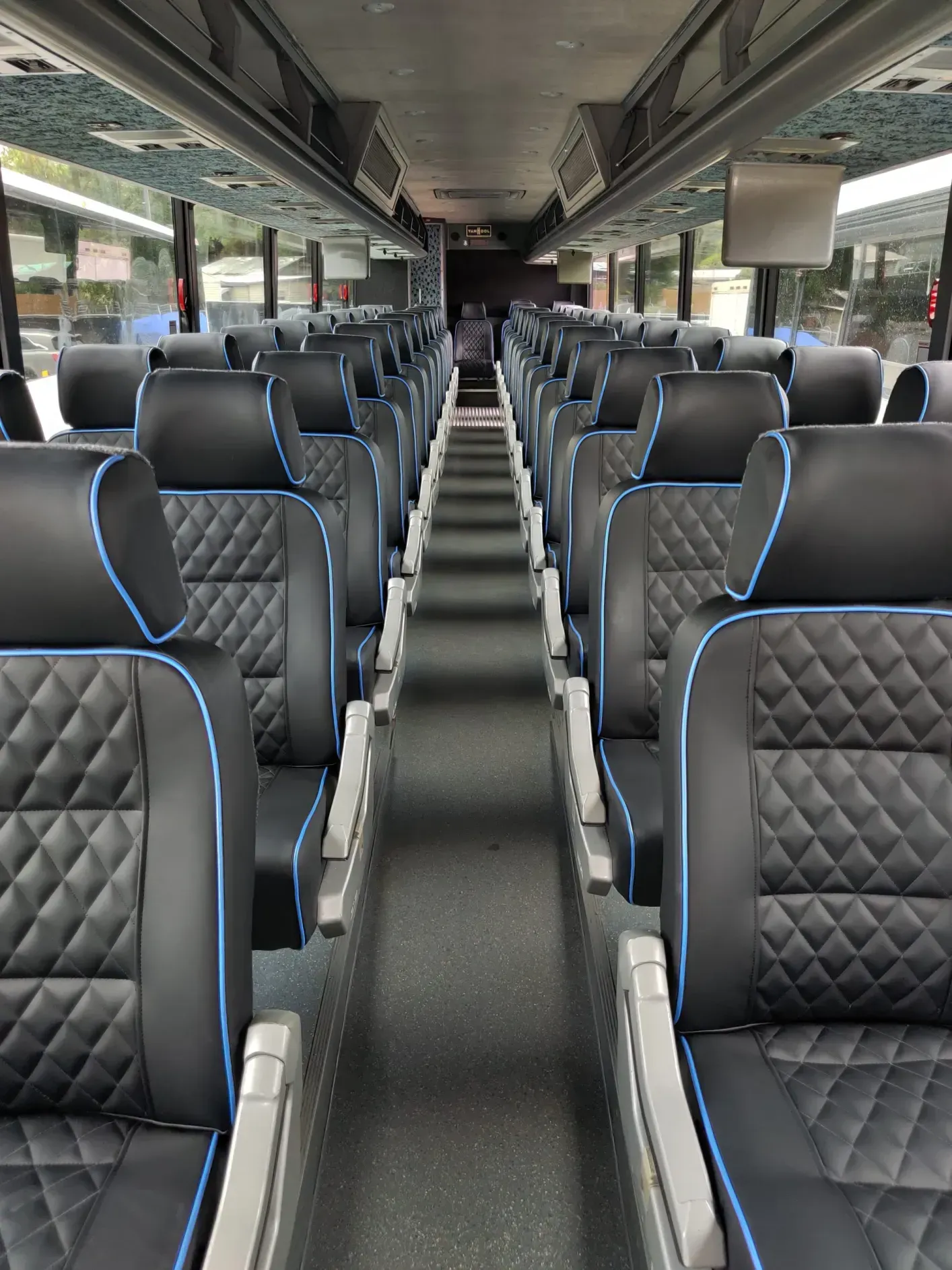 Interior of Theme Park shuttle bus at Lake Buena Vista Resort Village & Spa