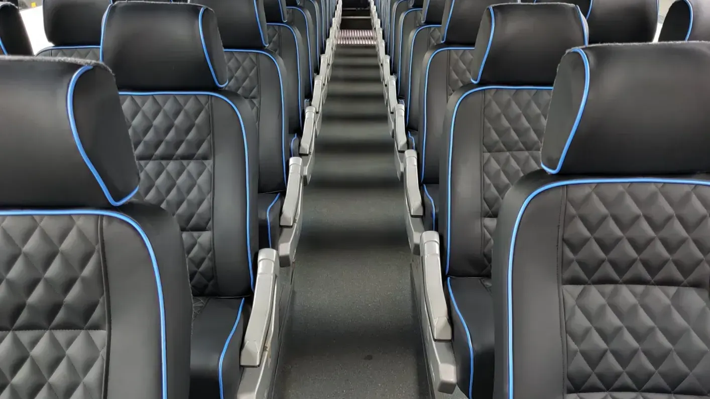 Interior of Theme Park shuttle bus at Lake Buena Vista Resort Village & Spa