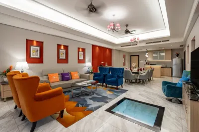 Presidential suite room with colorful furniture – Lexis Hibiscus Port Dickson