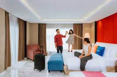 Fun family moment in the resort room - Lexis Hibiscus Port Dickson