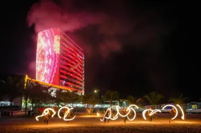 Fire dancers performing on the beach – Lexis Hibiscus Port Dickson